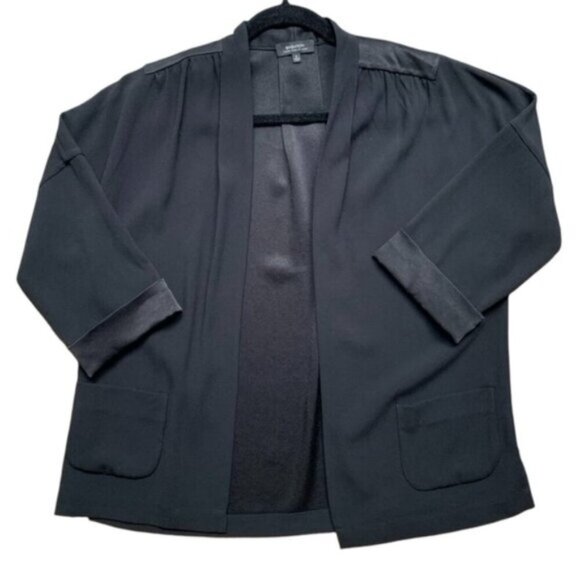 Aritzia Babaton Black Oversized Blazer Kimono Open front Unstructured Size XS - Picture 3 of 16